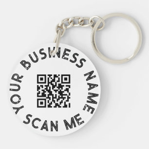 Aangepaste zakelijke QR-code voor speciale acties Sleutelhanger