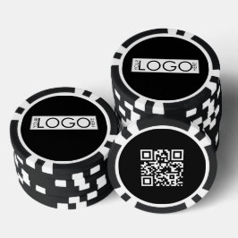 Aangepaste zakelijke rechthoekige logo promotionel poker chips