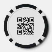 Aangepaste zakelijke rechthoekige logo promotionel poker chips (Achterkant)