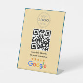 Aangepaste Zakelijke Review QR Code Logo Reclamebord Met Voetstuk (Voorkant)