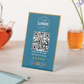 Aangepaste Zakelijke Review QR Code Logo Reclamebord Met Voetstuk (Insitu)