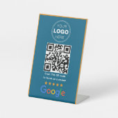 Aangepaste Zakelijke Review QR Code Logo Reclamebord Met Voetstuk (Voorkant)