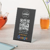 Aangepaste Zakelijke Review QR Code Logo Reclamebord Met Voetstuk (Insitu)