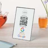 Aangepaste Zakelijke Review QR Code Logo Reclamebord Met Voetstuk (Insitu)