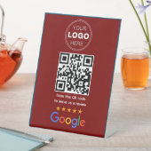 Aangepaste Zakelijke Review QR Code Logo Reclamebord Met Voetstuk (Insitu)