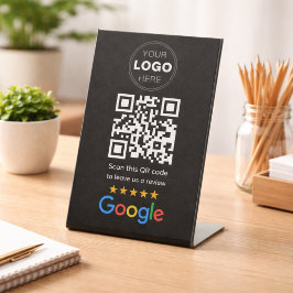 Aangepaste Zakelijke Review QR Code Logo Reclamebord Met Voetstuk