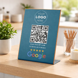 Aangepaste Zakelijke Review QR Code Logo Reclamebord Met Voetstuk