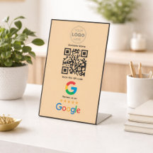 Aangepaste Zakelijke Review QR Code Logo