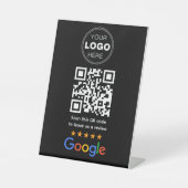 Aangepaste Zakelijke Review QR Code Logo Reclamebord Met Voetstuk (Voorkant)