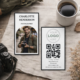 Aangepaste Zakelijke Review QR Code Logo Visitekaartje