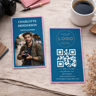 Aangepaste Zakelijke Review QR Code Logo Visitekaartje