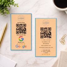 Aangepaste Zakelijke Review QR Code Logo