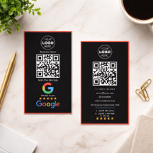 Aangepaste Zakelijke Review QR Code Logo