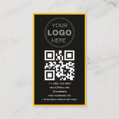 Aangepaste Zakelijke Review QR Code Logo Visitekaartje (Achterkant)