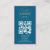 Aangepaste Zakelijke Review QR Code Logo Visitekaartje (Achterkant)