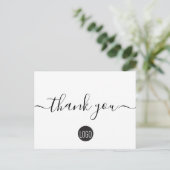 Aangepaste zakelijke sjabloon voor klantwaardering briefkaart (Staand voorkant)