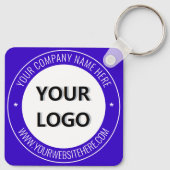Aangepaste zakelijke Sleutelhanger Uw Logo en teks (Achterkant)