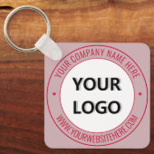 Aangepaste zakelijke Sleutelhanger voor Logo en te (Voorkant)