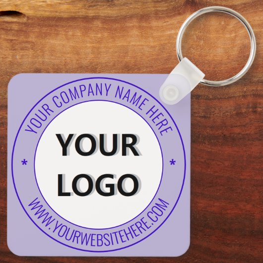 Aangepaste zakelijke Sleutelhanger voor Logo en te (Achterkant)