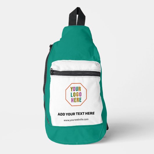 Aangepaste zakelijke slingbag met logo sling bag (Voorkant)