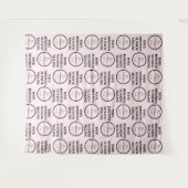 Aangepaste zakelijke stap en Logo achtergrond herh Wandkleed (Voorkant (horizontaal))