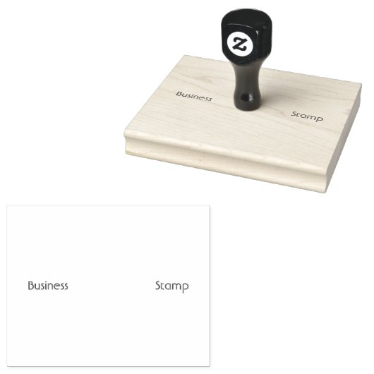 Aangepaste Zakelijke Stempel Jet Black Kleur Kanto (Gestempeld)