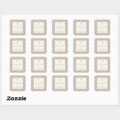Aangepaste zakelijke sticker voor katoenen handgem (Vel)