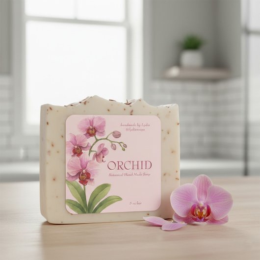 Aangepaste zakelijke sticker voor Orchidee Handgem