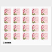 Aangepaste zakelijke sticker voor Orchidee Handgem (Vel)