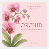 Aangepaste zakelijke sticker voor Orchidee Handgem (Voorkant)