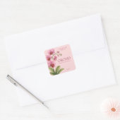 Aangepaste zakelijke sticker voor Orchidee Handgem (Envelop)