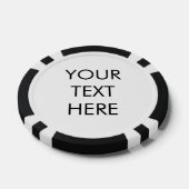 Aangepaste zakelijke tekst promotionele QR-code Poker Chips (Enkel)