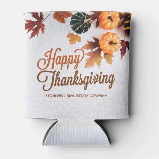 Aangepaste zakelijke Thanksgiving — mooie pompoen Blikjeskoeler (Voorkant)
