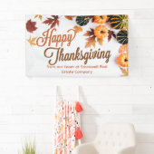 Aangepaste zakelijke Thanksgiving — mooie pompoen Spandoek (Insitu)