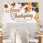Aangepaste zakelijke Thanksgiving — mooie pompoen Spandoek
