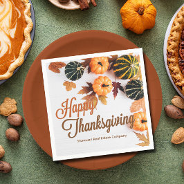 Aangepaste zakelijke Thanksgiving: prachtige Herfs Servet