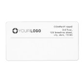 Aangepaste zakelijke verzending van Logo Etiket (Voorkant)