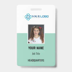 Aangepaste zakelijke werknemersbadge-ID   Foto & L Badge