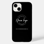 Aangepaste zakelijke witte Logo-website Case-Mate iPhone Case (Achterkant)