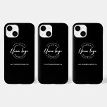 Aangepaste zakelijke witte Logo-website Case-Mate iPhone 14 Hoesje<br><div class="desc">Verhoog de merkaanwezigheid van uw bedrijf met de Custom Business White Logo Website Black Phone Case. Deze gepersonaliseerde telefoonhoes combineert praktisch en professioneel esthetiek, waardoor het een essentieel accessoire is voor zowel u als uw team. De telefoonhoes heeft een strak en tijdloos ontwerp met uw aangepaste witte logo prominent weergegeven...</div>