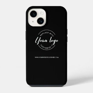 Aangepaste Zakelijke Witte Logo Website iPhone 14 Hoesje