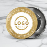 Aangepaste zakelijke zakelijke Logo Ronde Button 5,7 Cm<br><div class="desc">Creëer uw eigen douane pinback knoopspeld met uw bedrijf logo en gepersonaliseerd merkbericht of contactinfo. Dit is een promotionele wegwerpknoop voor het in de handel brengen van uw zaken op de shows, conferenties, en andere bedrijfgebeurtenissen. U kunt de achtergrondkleur eenvoudig wijzigen om deze aan te passen aan uw bedrijfskleuren. Geen...</div>