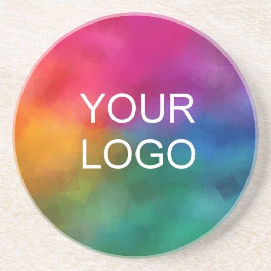 Aangepaste zakelijke zakelijke Logo Sjabloon Zandsteen Onderzetter (Voorkant)