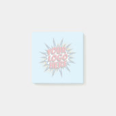 Aangepaste zaken - Watermerk Logo Blue Post-it® Notes (Voorkant)