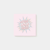 Aangepaste zaken - Watermerk Logo Pink Post-it® Notes (Voorkant)