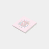 Aangepaste zaken - Watermerk Logo Pink Post-it® Notes (Schuin)