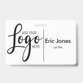 Aangepaste ZAKENLOGO ID identificatie logo toevoeg Badge (Voorzijde)