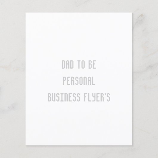 aangepaste zakenvluchtjes flyer (Voorkant)