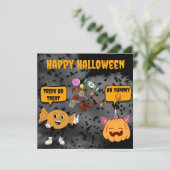 Aangepaste Zalig Halloween Kaart (Staand voorkant)