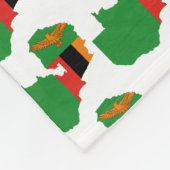 Aangepaste ZAMBIAANSE VLAG Fleece Deken (Hoek)